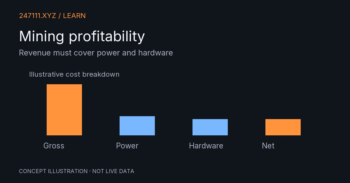 Revenue must cover power and hardware. Original conceptual diagram.